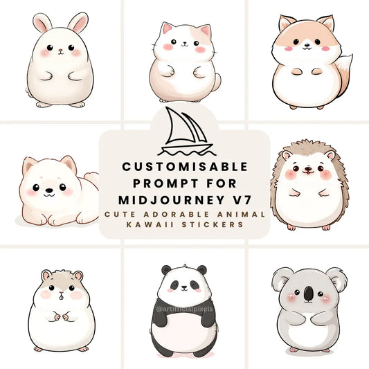 cute-and-adorable-kawaii-animal-stickers-midjourney-ai-prompt-front