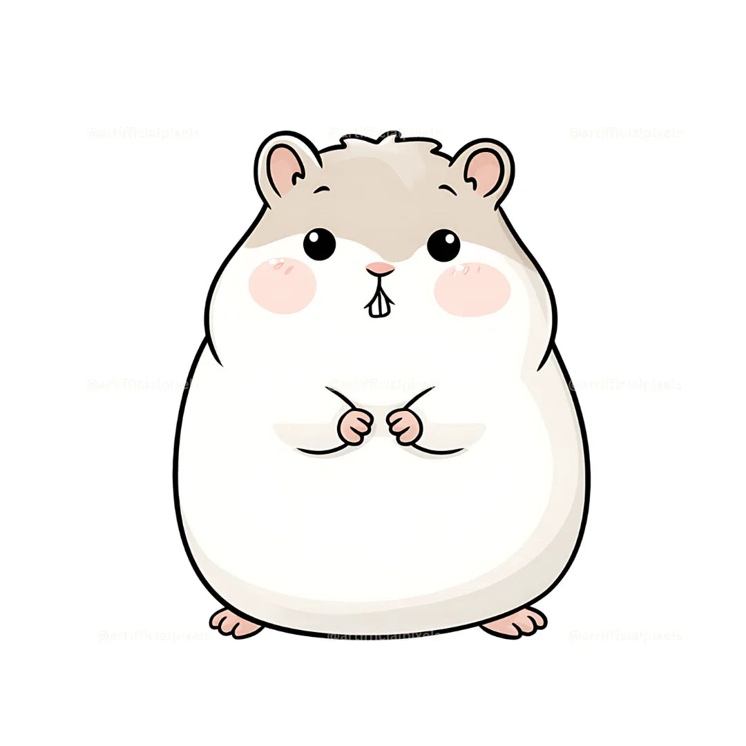 cute-and-adorable-kawaii-animal-stickers-midjourney-ai-prompt-hamster