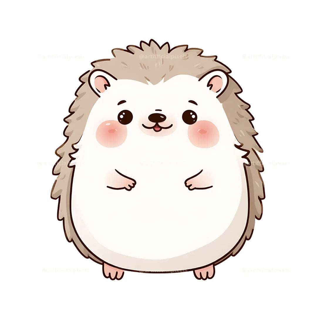 cute-and-adorable-kawaii-animal-stickers-midjourney-ai-prompt-hedgehog