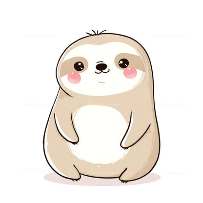 cute-and-adorable-kawaii-animal-stickers-midjourney-ai-prompt-sloth