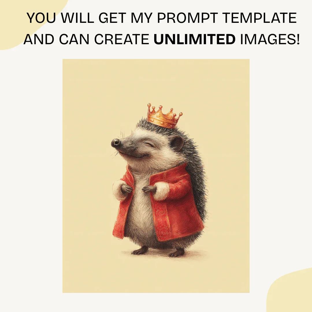 Midjourney Prompt for Creating Cute Hanfu Animal AI Generated Art Posters - CITTRA Collective