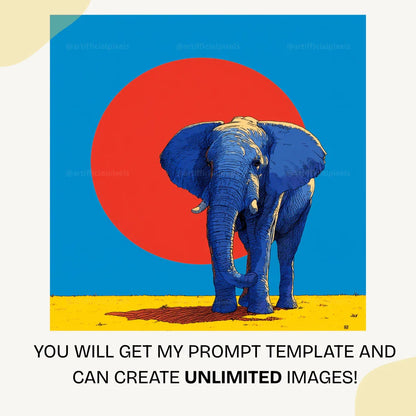 Vibrant Pop Art Animals Midjourney Prompt for Digital AI Art - CITTRA Collective