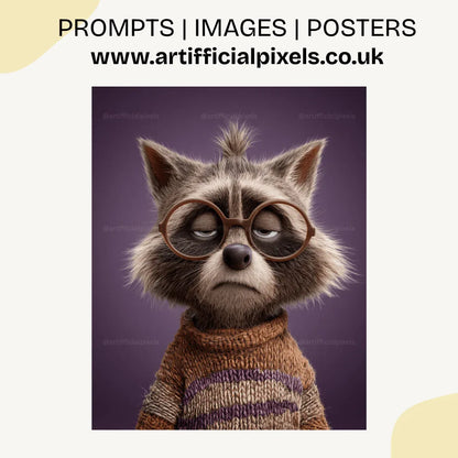 Midjourney Prompt for Creating Fed Up Pixar Style Animal Portraits - CITTRA Collective