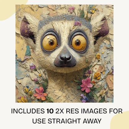 Generate Wide-Eyed Animal Portraits with This Floral Midjourney Prompt - CITTRA Collective
