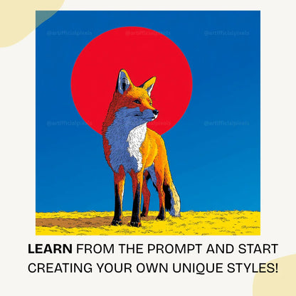 Vibrant Pop Art Animals Midjourney Prompt for Digital AI Art - CITTRA Collective