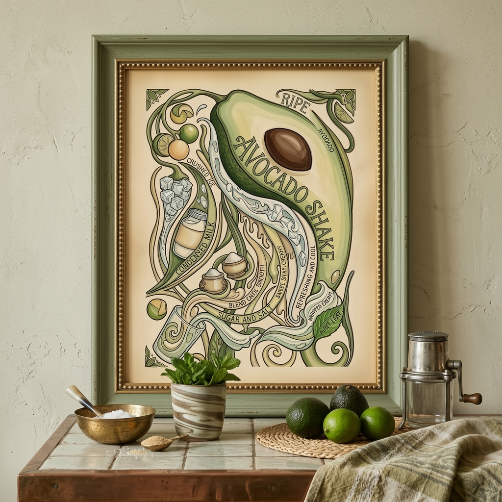 Avocado Shake Poster