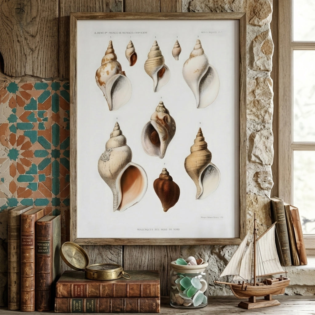 Vintage Seashells Print