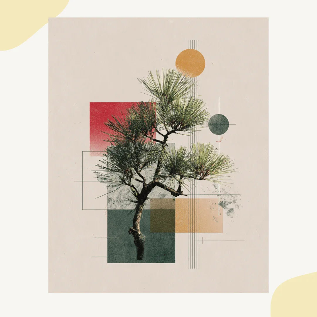 Minimalist Midjourney Prompt for Japanese Geometric Botanical Art - CITTRA Collective