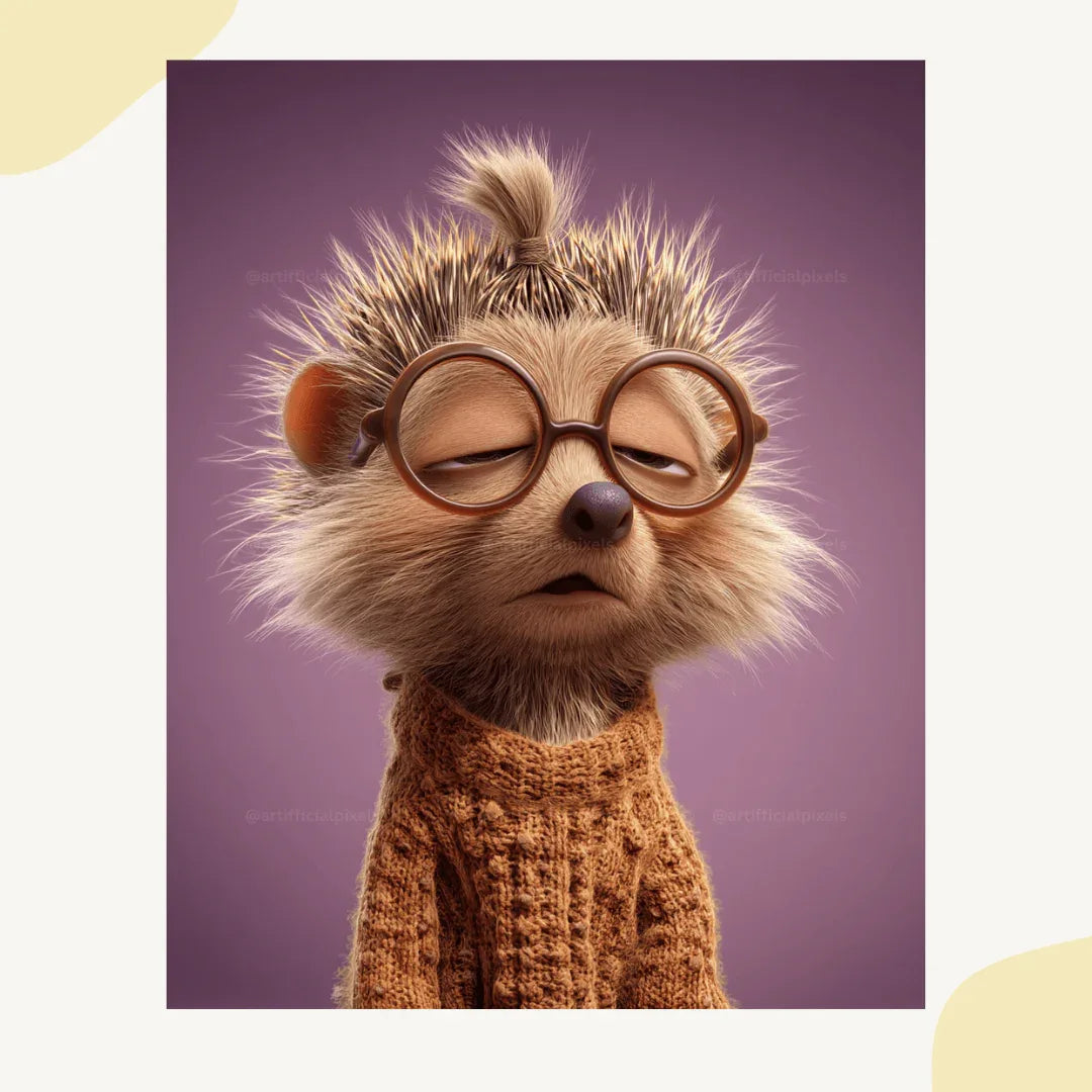 Midjourney Prompt for Creating Fed Up Pixar Style Animal Portraits - CITTRA Collective