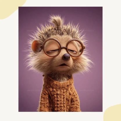 Midjourney Prompt for Creating Fed Up Pixar Style Animal Portraits - CITTRA Collective