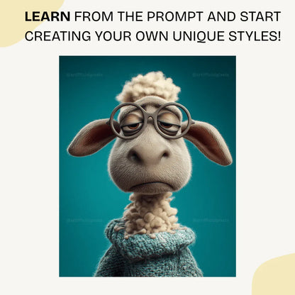 Midjourney Prompt for Creating Fed Up Pixar Style Animal Portraits - CITTRA Collective