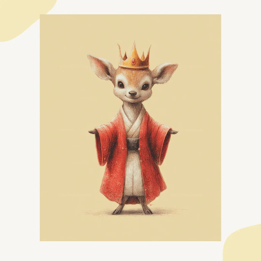 Midjourney Prompt for Creating Cute Hanfu Animal AI Generated Art Posters - CITTRA Collective