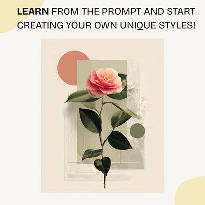 Minimalist Midjourney Prompt for Japanese Geometric Botanical Art - CITTRA Collective