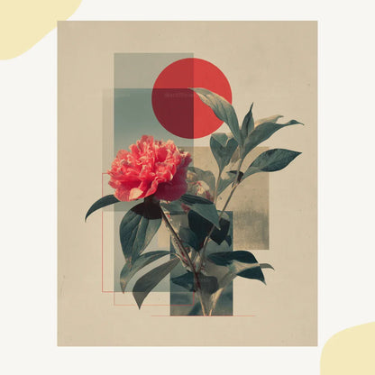 Minimalist Midjourney Prompt for Japanese Geometric Botanical Art - CITTRA Collective