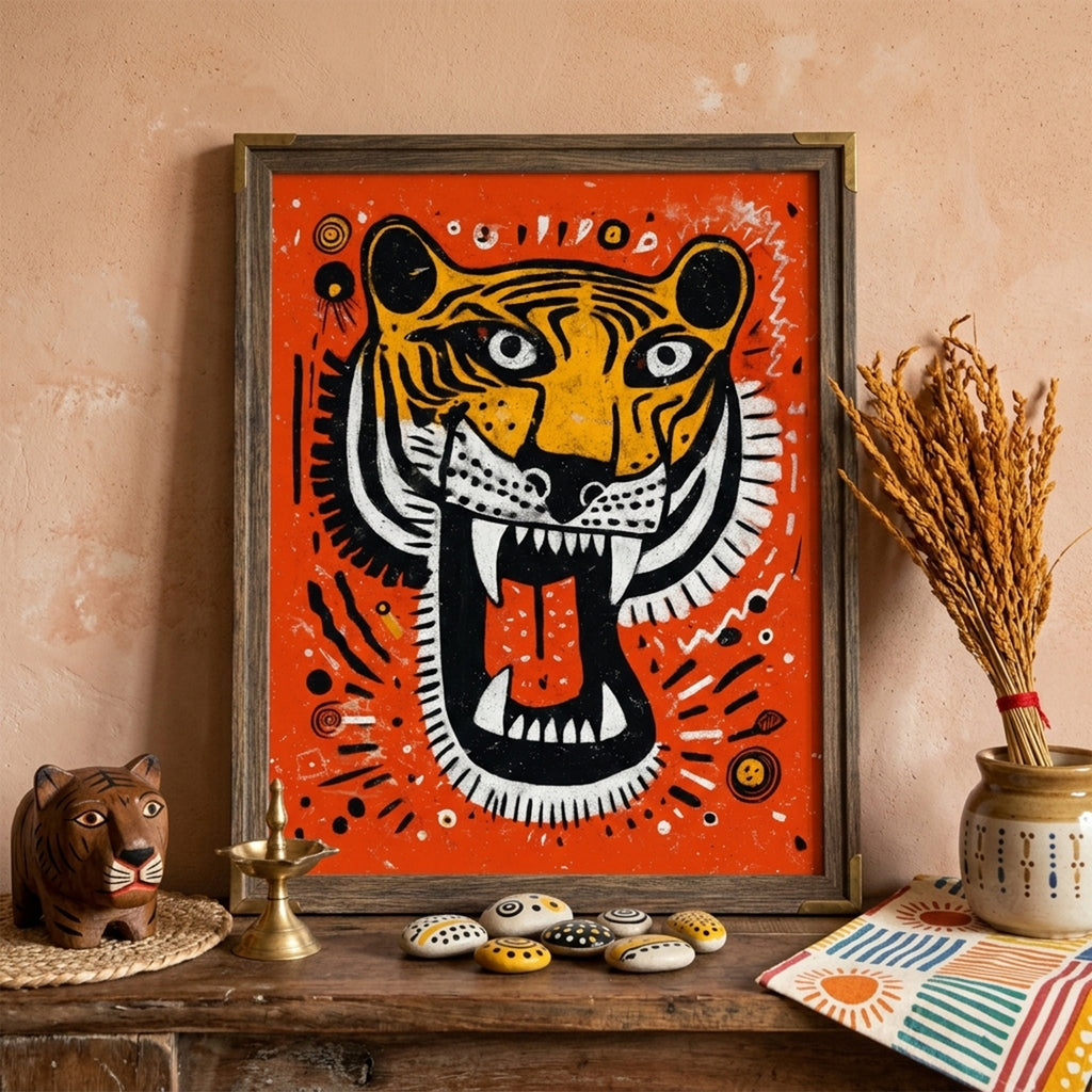 Contemporary Malaysian Tiger Print