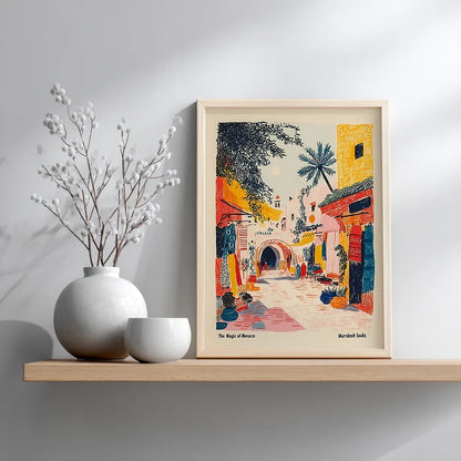 Marrakesh Souks Cultural Art Print - CITTRA Collective