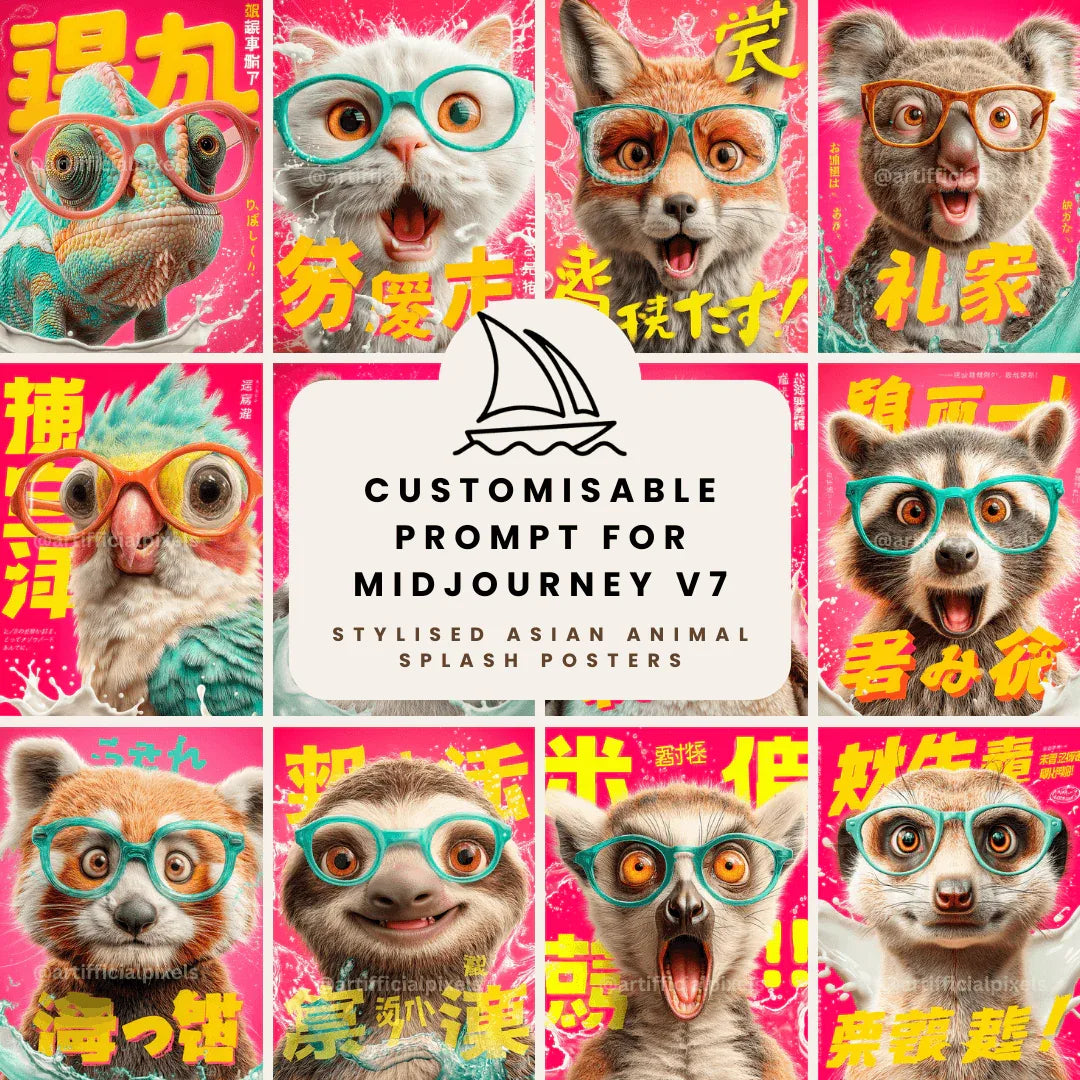Midjourney Prompt for Animal AI Generated Posters & Digital Art - CITTRA Collective