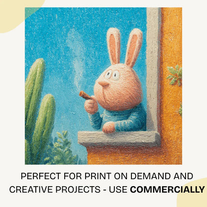 Midjourney Prompt for Cartoon Animals Smoking in Crayon Art Style - CITTRA Collective