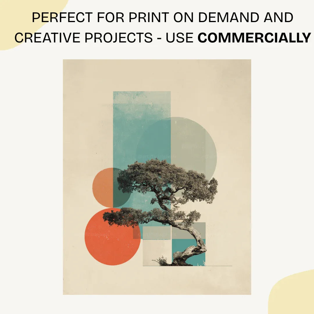 Minimalist Midjourney Prompt for Japanese Geometric Botanical Art - CITTRA Collective