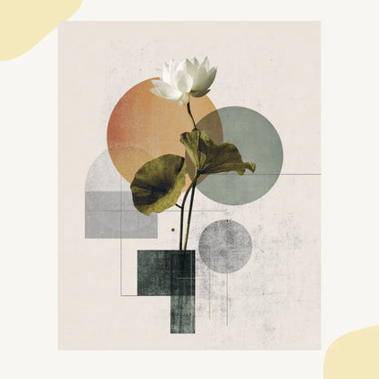 Minimalist Midjourney Prompt for Japanese Geometric Botanical Art - CITTRA Collective