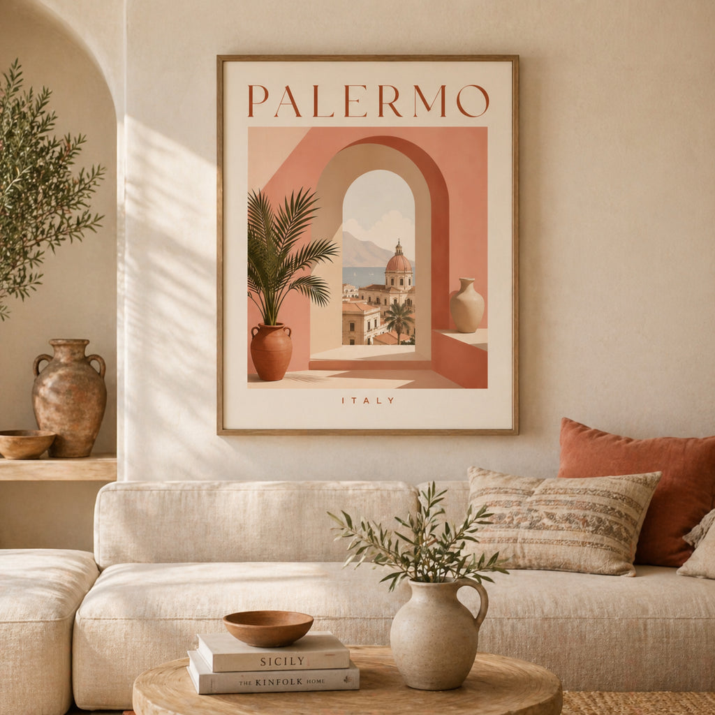 Pink Palermo Italian Print