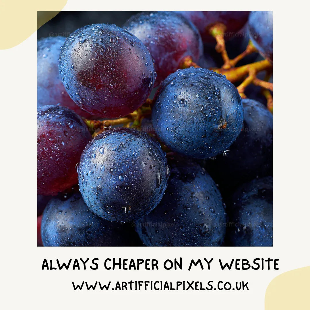 Photorealistic-close-up-of-a-juicy-grapes-Midjourney-generated-image-with-water-droplets-and-soft-shadows-on-a-dark-background