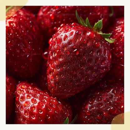Photorealistic-close-up-of-a-juicy-strawberries-Midjourney-generated-image-with-water-droplets-and-soft-shadows-on-a-dark-background