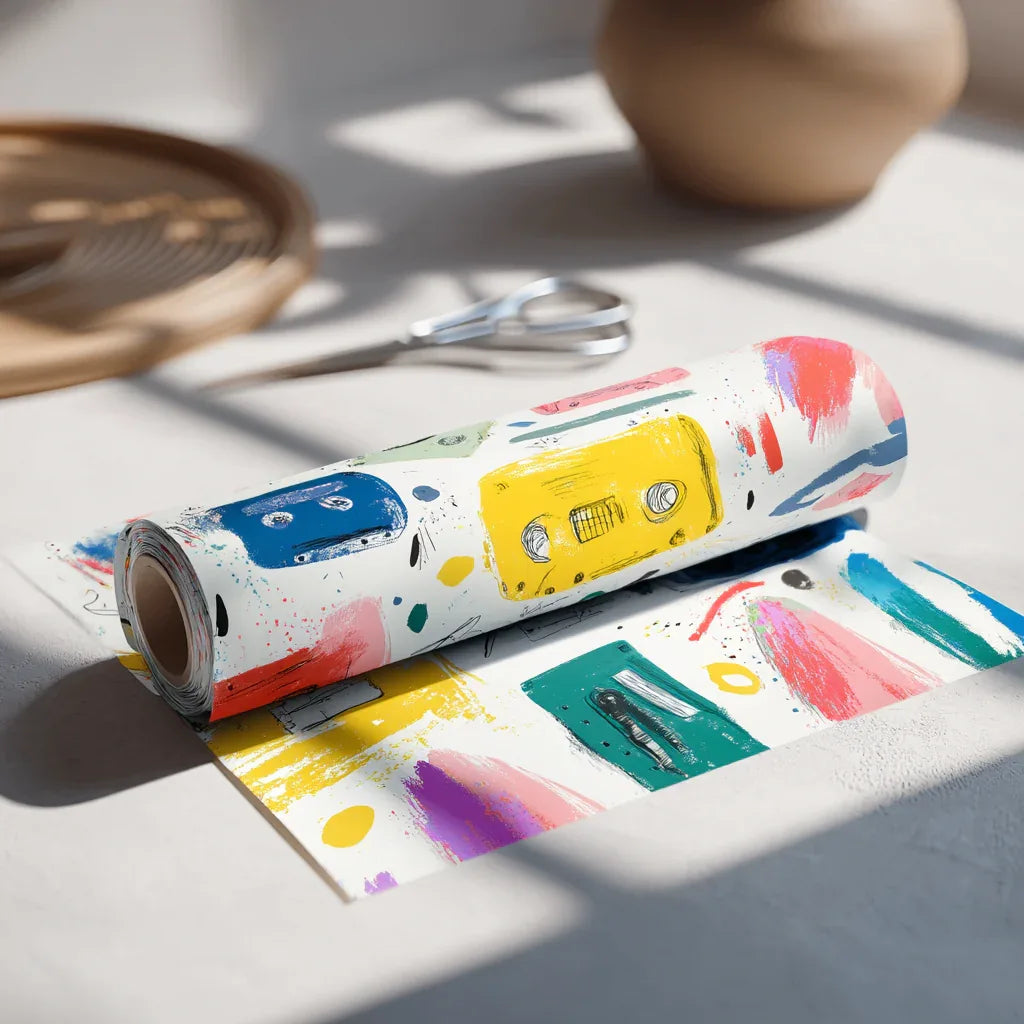 playful-sketch-illustration-patterns-midjourney-ai-prompt-wrapping-paper-mockup