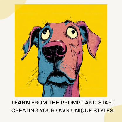 Free Midjourney Prompt for AI Generated Pop Art Animal Portraits - CITTRA Collective