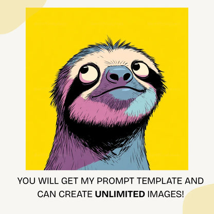 Free Midjourney Prompt for AI Generated Pop Art Animal Portraits - CITTRA Collective