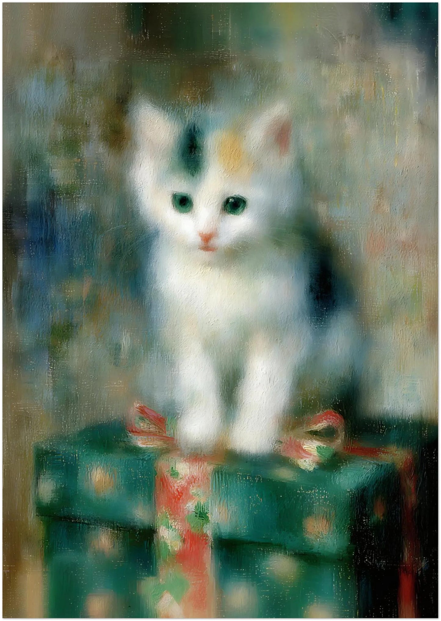 Kitten on a Christmas Present - CITTRA Collective