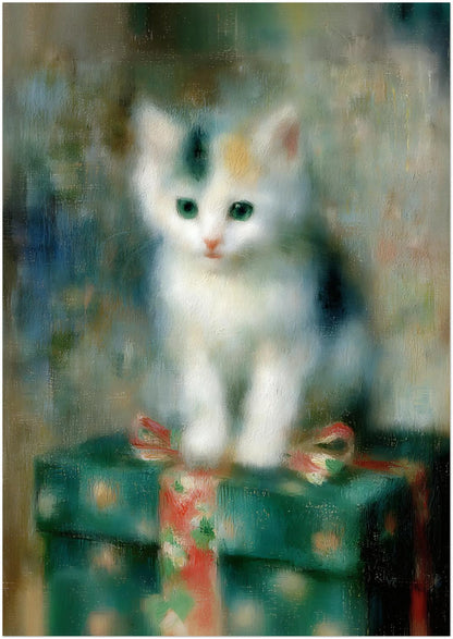 Kitten on a Christmas Present - CITTRA Collective