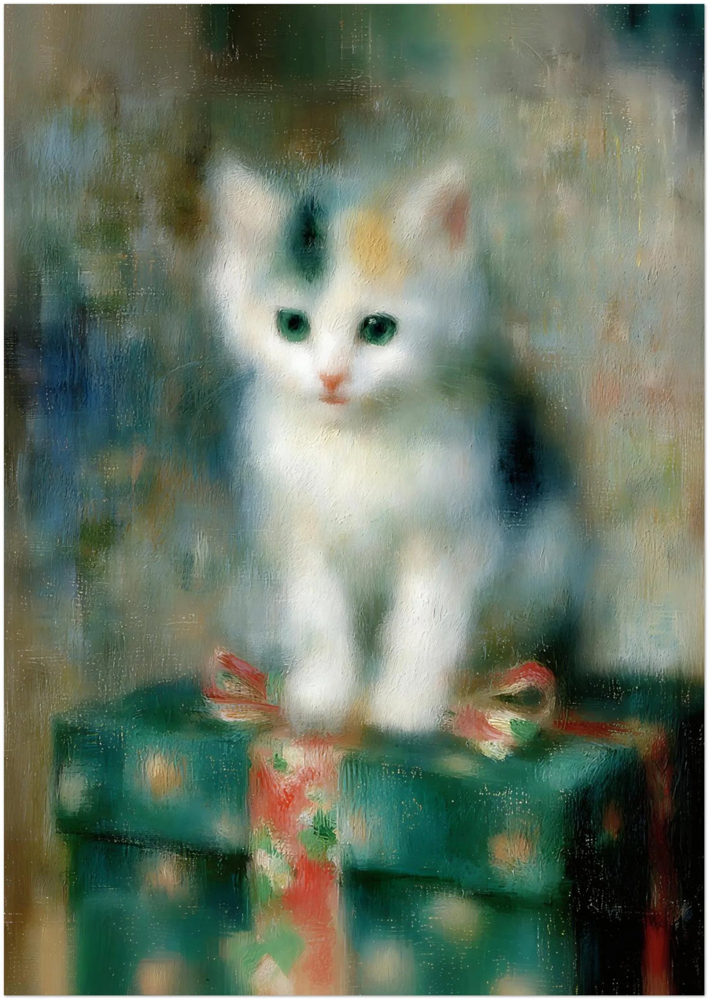 Kitten on a Christmas Present - CITTRA Collective