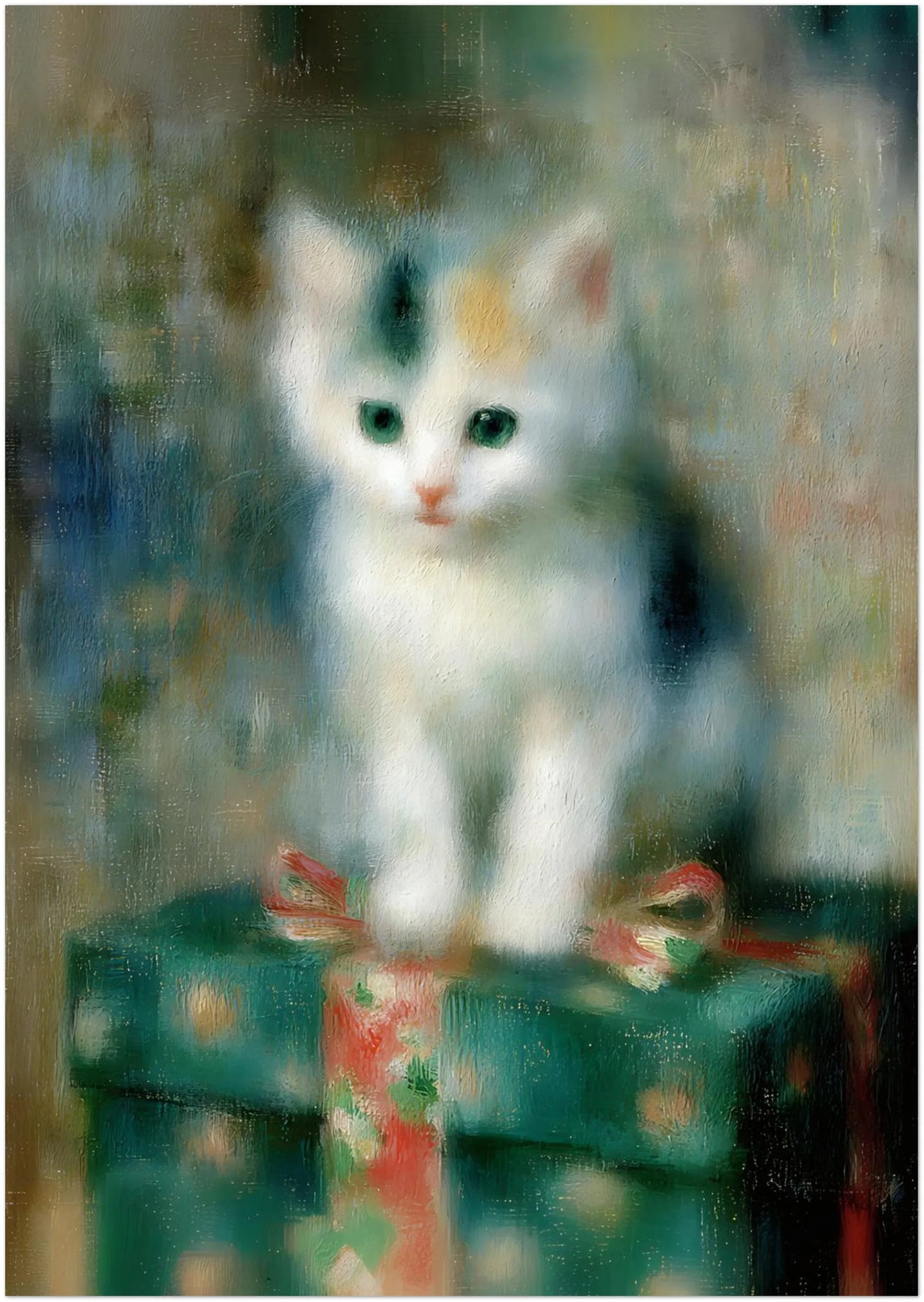 Kitten on a Christmas Present - CITTRA Collective