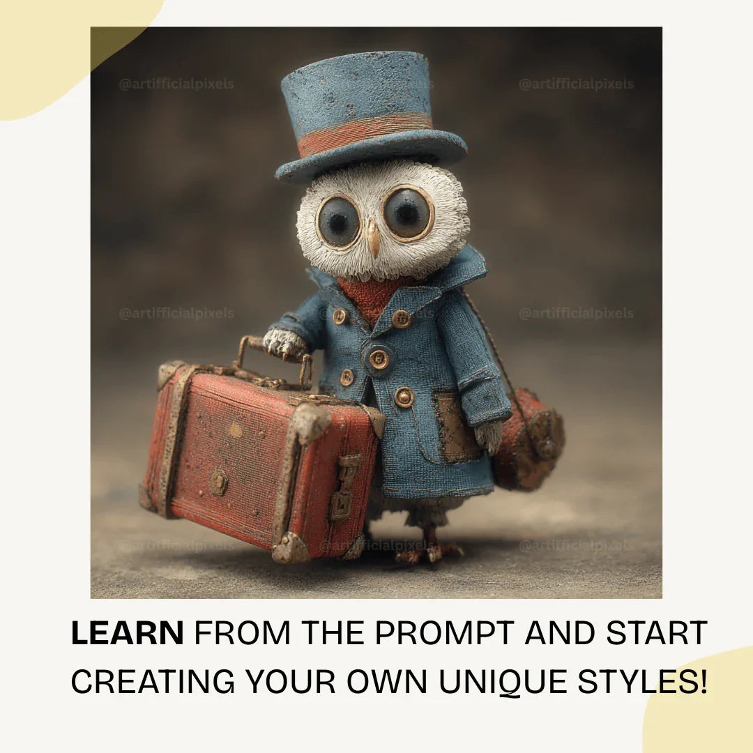 Midjourney Prompt for Creating Whimsical Vintage Animal Sculptures - CITTRA Collective