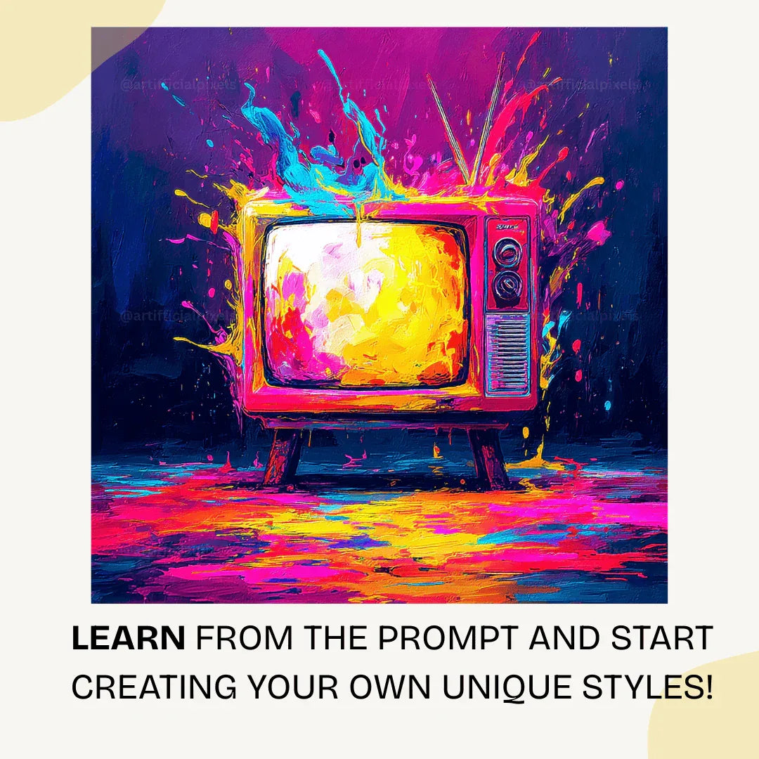 Psychedelic Still Life Free Midjourney Prompt for Electric Digital Art - CITTRA Collective