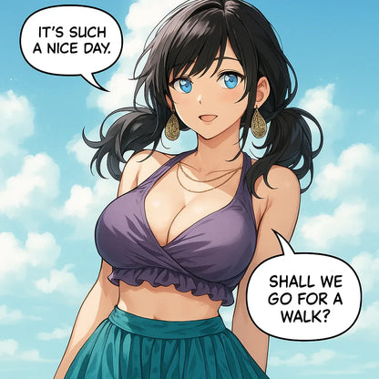 Anime Summer Character Art Prompt for Midjourney AI Image Generator - CITTRA Collective