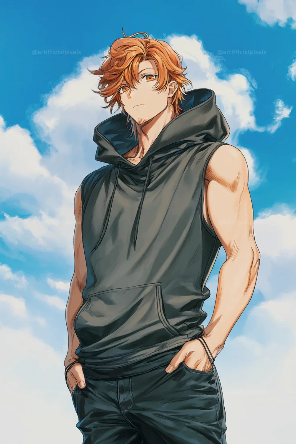 Anime Summer Character Art Prompt for Midjourney AI Image Generator - CITTRA Collective