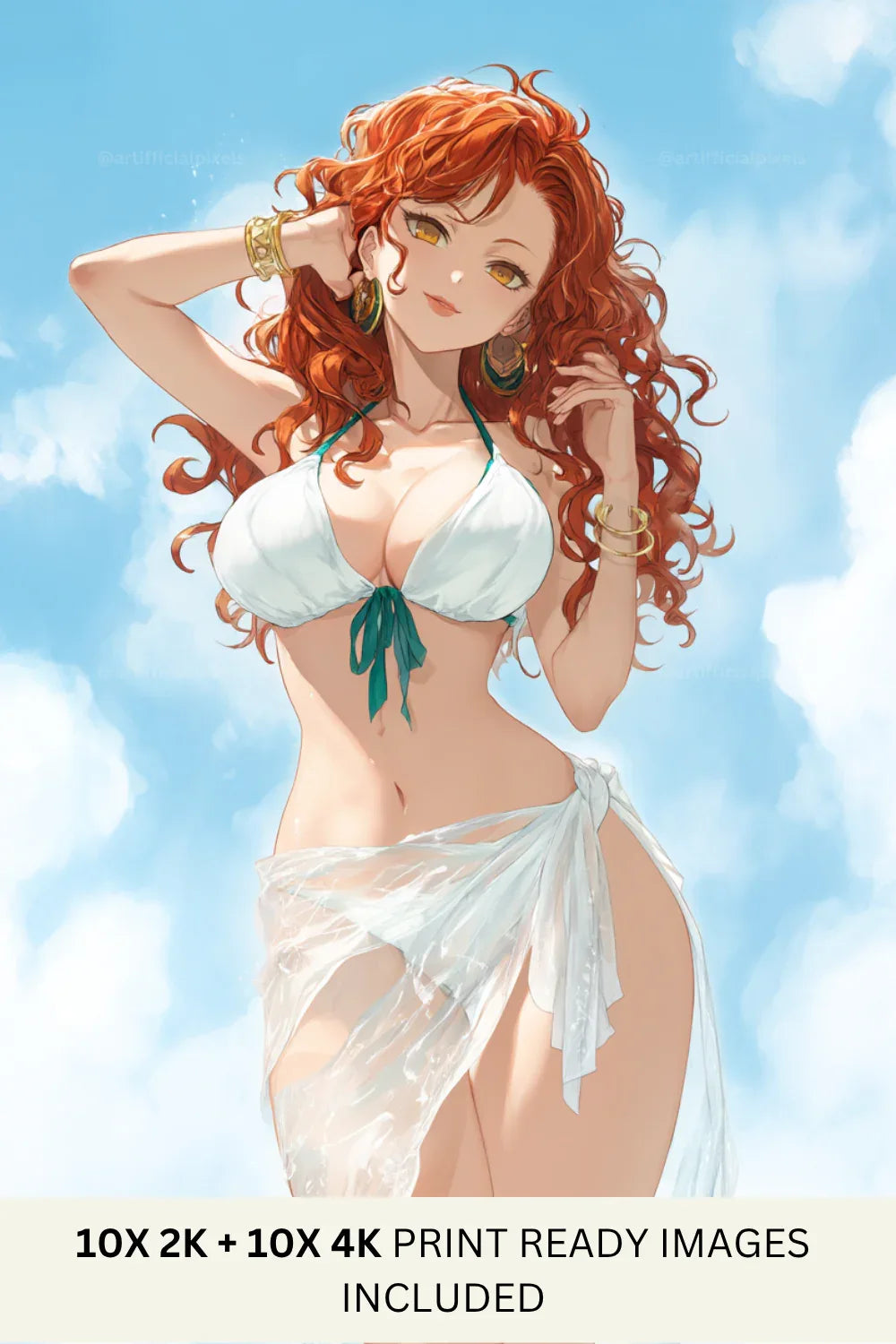 Anime Summer Character Art Prompt for Midjourney AI Image Generator - CITTRA Collective