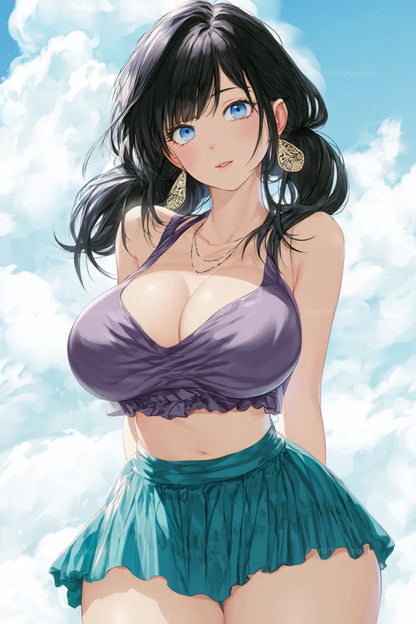 Anime Summer Character Art Prompt for Midjourney AI Image Generator - CITTRA Collective