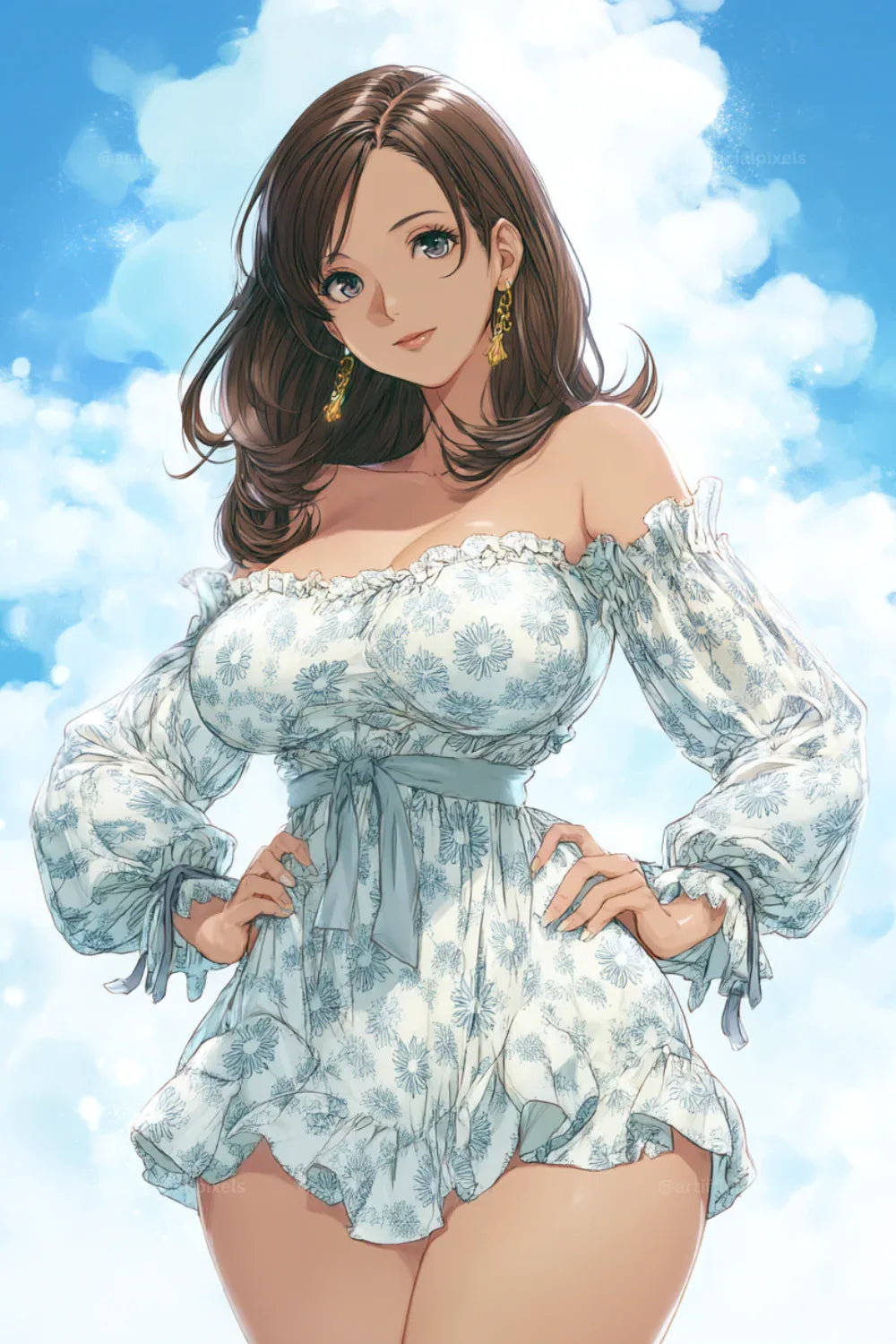 Anime Summer Character Art Prompt for Midjourney AI Image Generator - CITTRA Collective