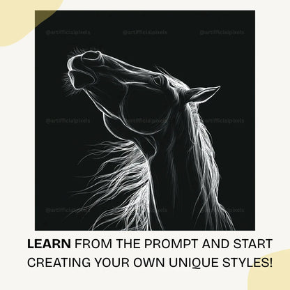 Sleek animal portrait line drawing with commercial use rights ideal for freelance designers and social media creators

