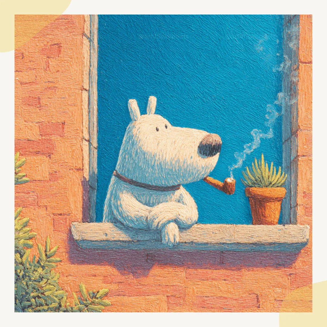 Midjourney Prompt for Cartoon Animals Smoking in Crayon Art Style - CITTRA Collective