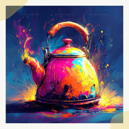 Psychedelic Still Life Free Midjourney Prompt for Electric Digital Art - CITTRA Collective