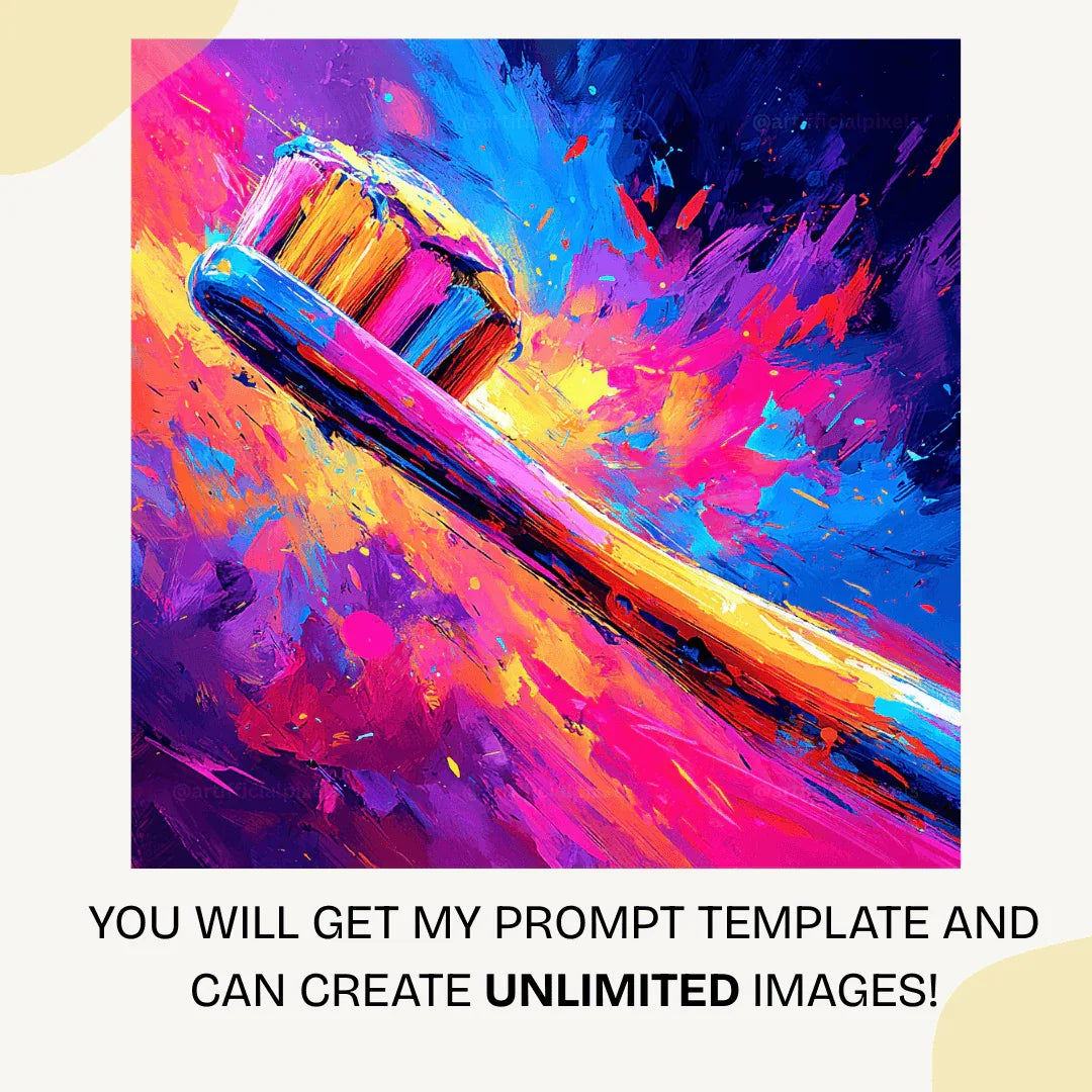 Psychedelic Still Life Free Midjourney Prompt for Electric Digital Art - CITTRA Collective