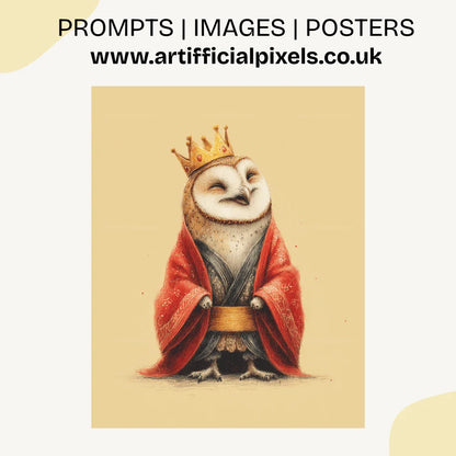 Midjourney Prompt for Creating Cute Hanfu Animal AI Generated Art Posters - CITTRA Collective