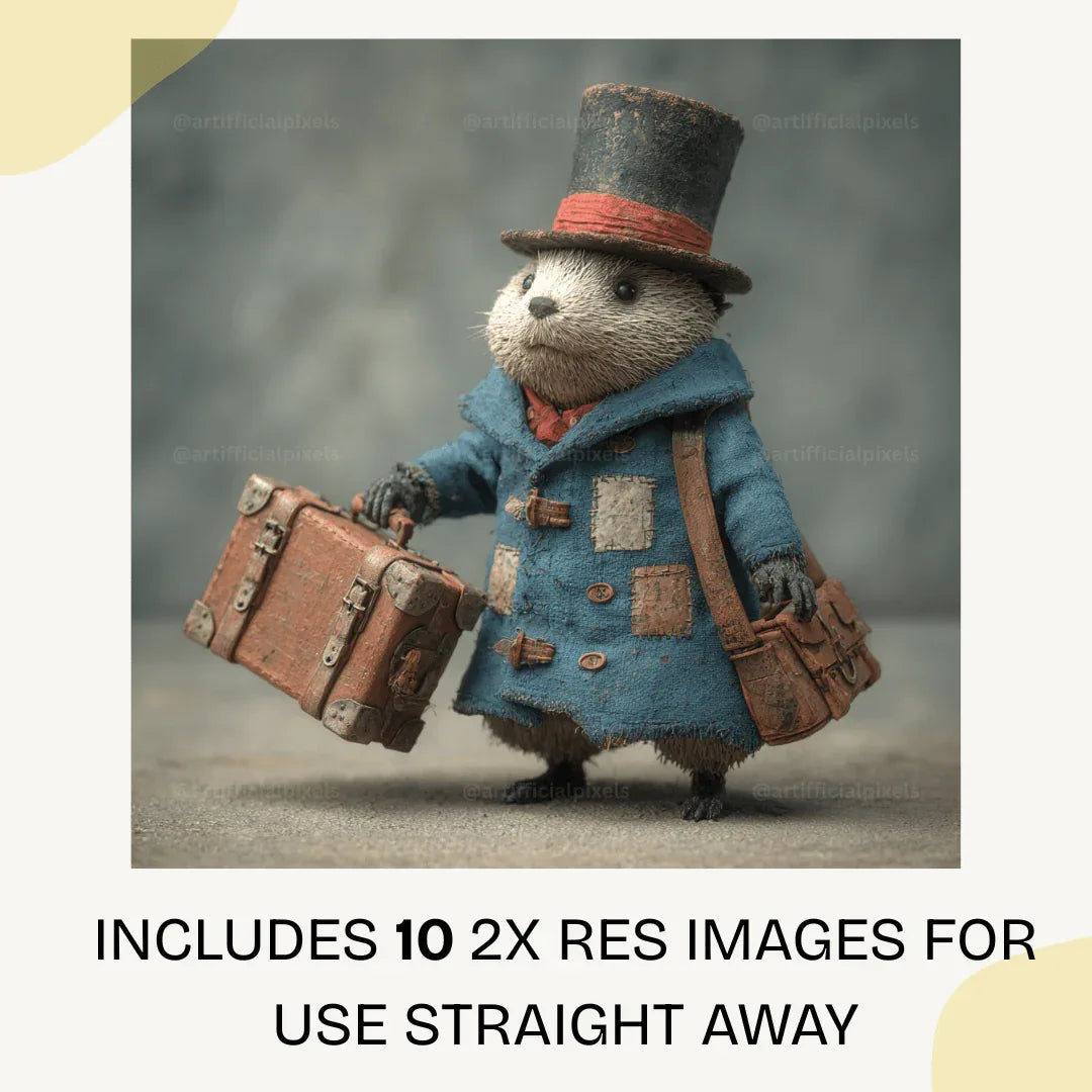 Midjourney Prompt for Creating Whimsical Vintage Animal Sculptures - CITTRA Collective