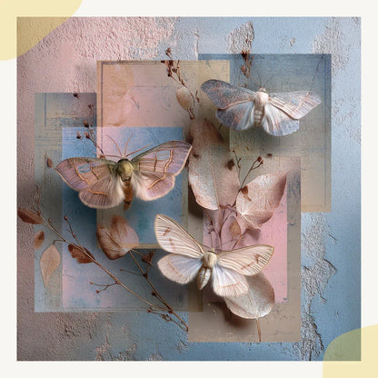 vintage-botanical-blue-pink-collage-prompt-for-midjourney-ai-art-moths