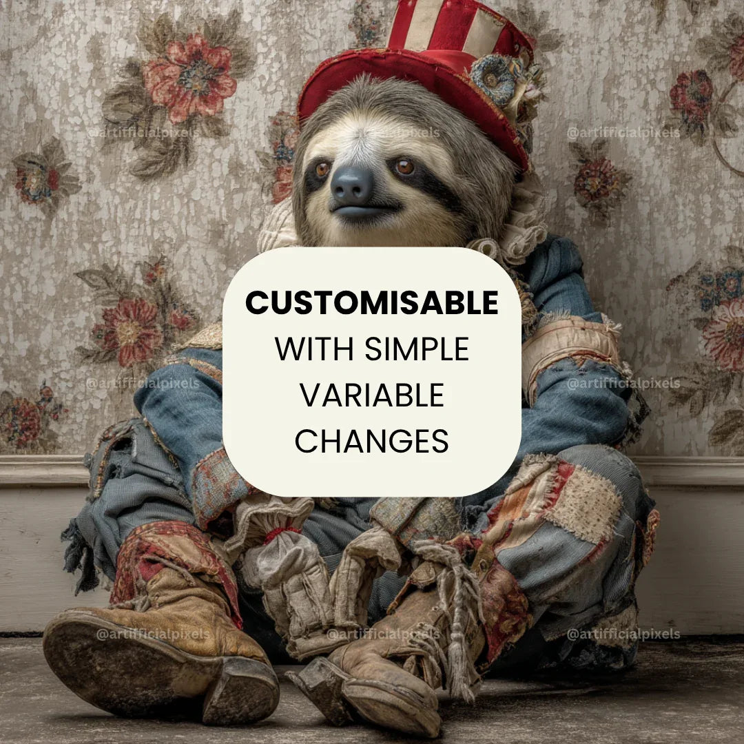 Surreal Gritty Circus Animal Prompt for Midjourney AI Image Generator - CITTRA Collective