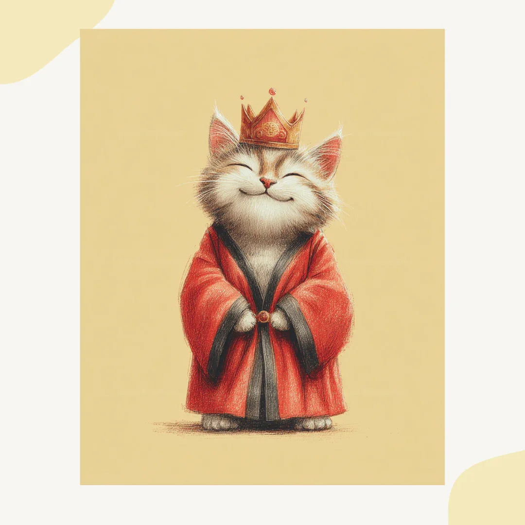 Midjourney Prompt for Creating Cute Hanfu Animal AI Generated Art Posters - CITTRA Collective